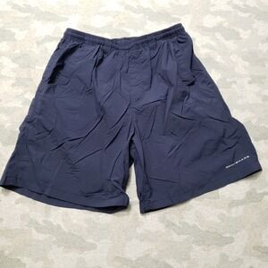 Columbia Shorts Mens Medium Blue Lined Omni-Shade Lightweight Drawstring